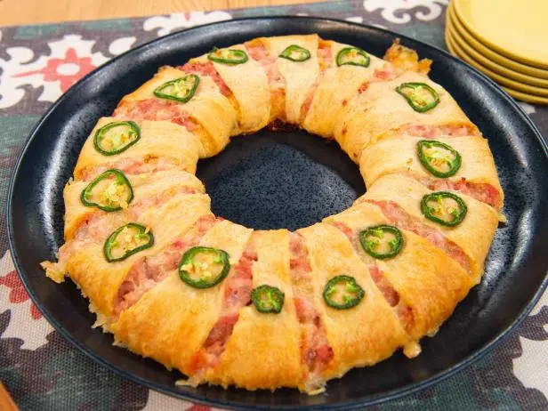 Sunny's Hot Ham and Cheese Wreath Recipe | Sunny Anderson | Food Network