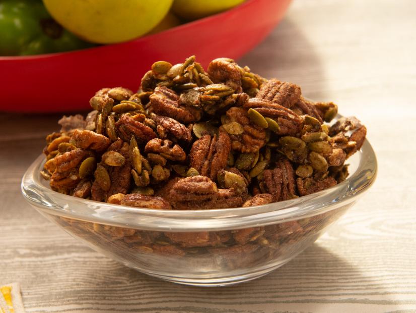Spiced pepitas and pecans, as seen on The Kitchen, Season 19.