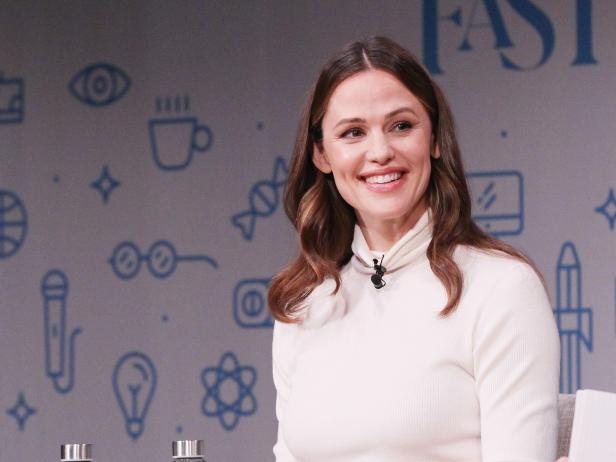 NEW YORK, NY - OCTOBER 25:  Co-Founder and Chief Brand Officer for Once Upon a Farm Jennifer Garner speaks onstage for "Farm? Fresh: Inside Jennifer Garner and John Foraker?s Burgeoning Organic Brand during day 3 of Fast Company Innovation Festival at 92nd Street Y on October 25, 2018 in New York City.  (Photo by Bennett Raglin/Getty Images for Fast Company)