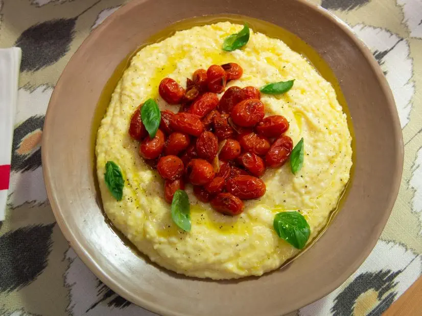 Tomato and herb polenta, as seen on The Kitchen, Season 19.