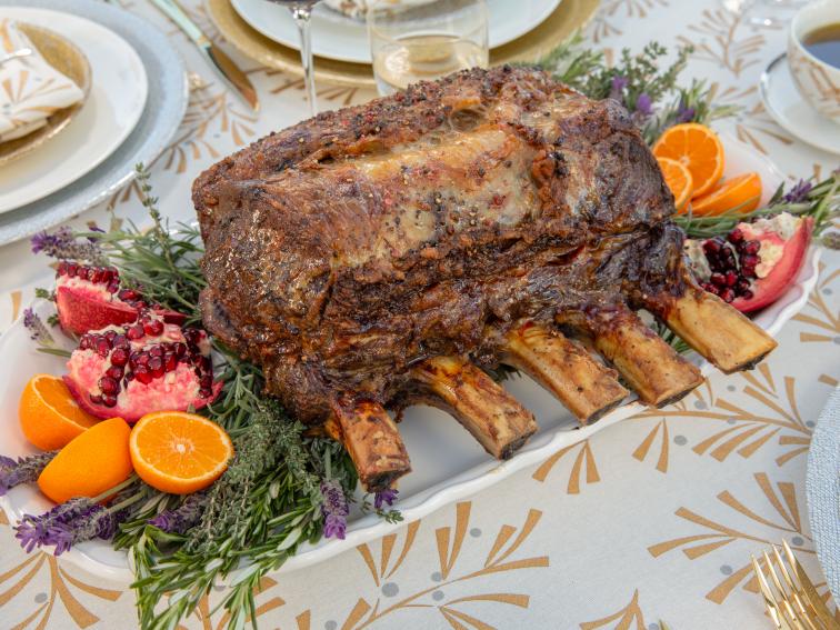 Simple Standing Rib Roast Recipe Giada De Laurentiis Food Network