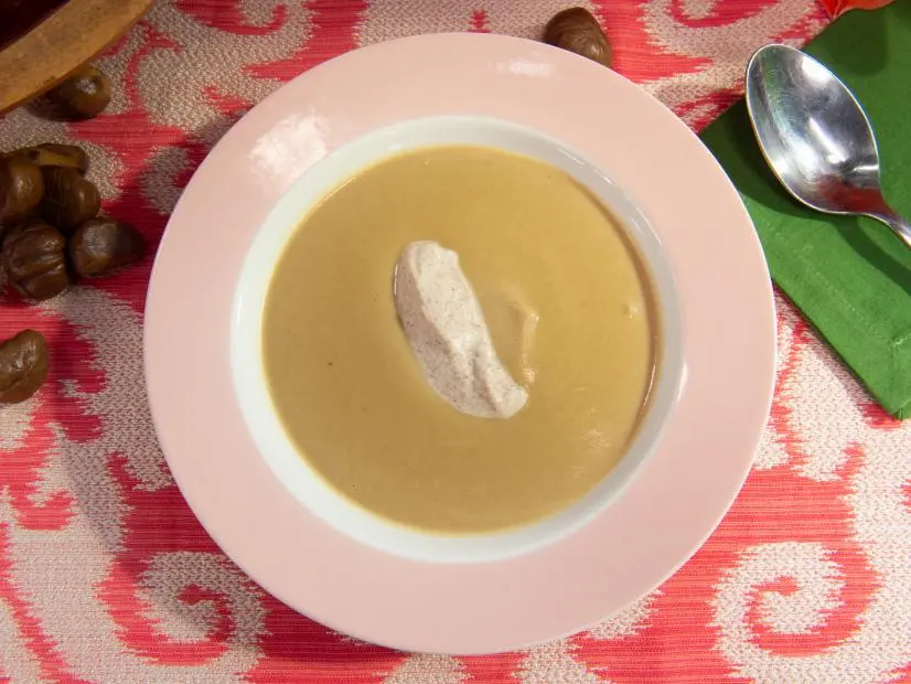 Warm Chestnut Bisque Recipe Geoffrey Zakarian Food Network