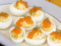Michael Voltaggio - Smoked Trout Deviled Eggs, as seen on Guy's Ranch Kitchen, Season 2.
