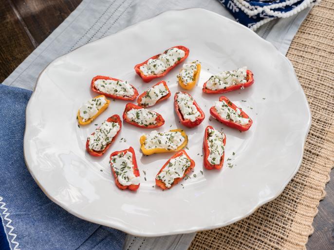 Grilled Sweet Peppers with Goat Cheese and Herbs Recipe Martina
