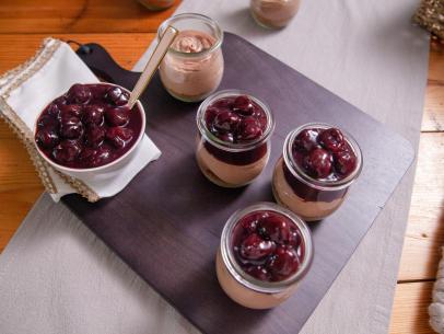 No-Bake Chocolate Cherry Cheesecakes; A perfect grab and go dessert as seen on Martina’s Table.