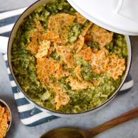 Molly Yeh's Creamed Spinach and Crispy Cheese