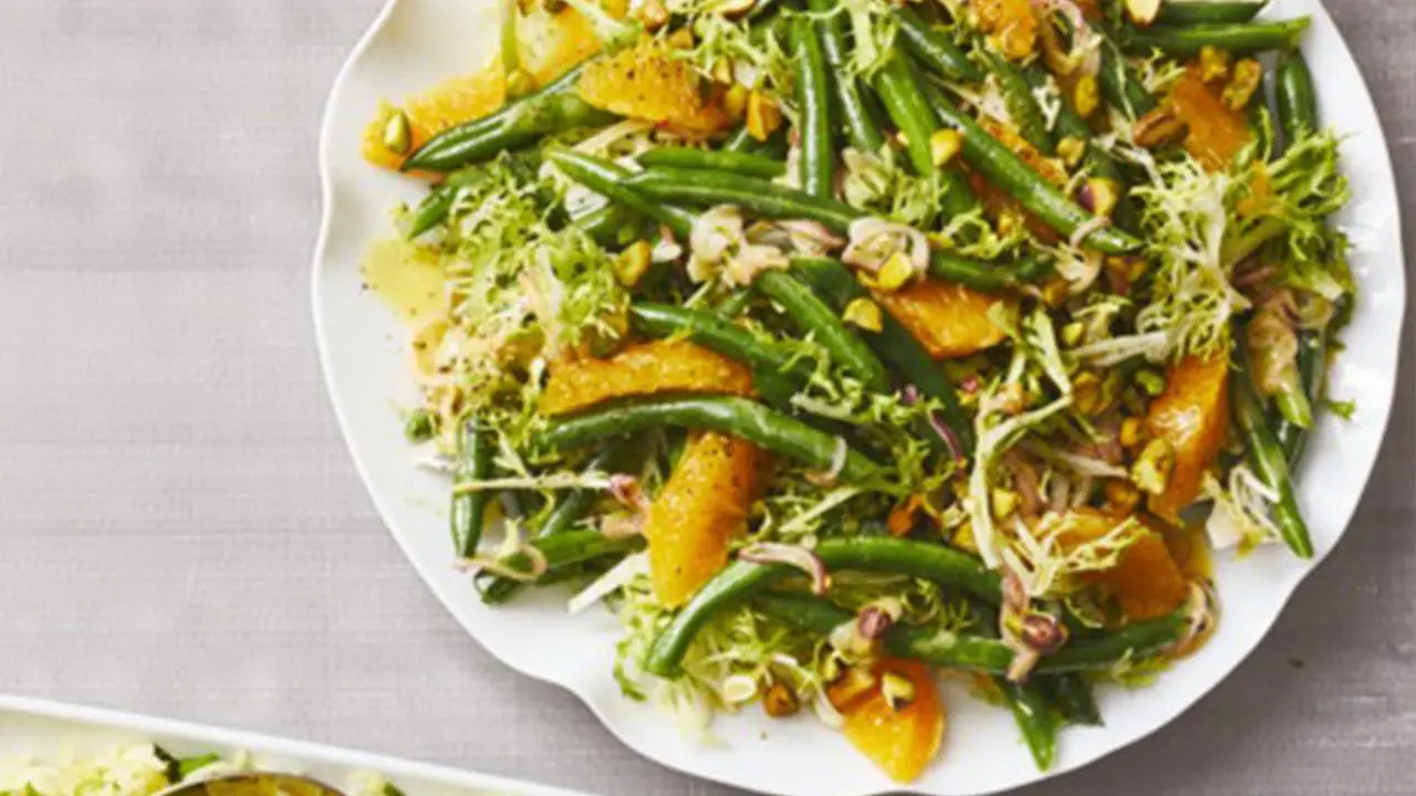 green beans with orange mustard dressing Orange Ginger Green Beans