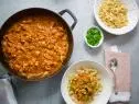 Molly Yeh's Spatzle topped with her Chicken Paprikash