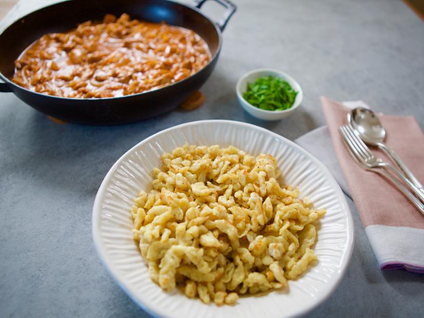 Molly Yeh's Spatzle, pairs well with her Chicken Paprikash