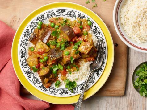 Instant Pot Eggplant Masala with Peas