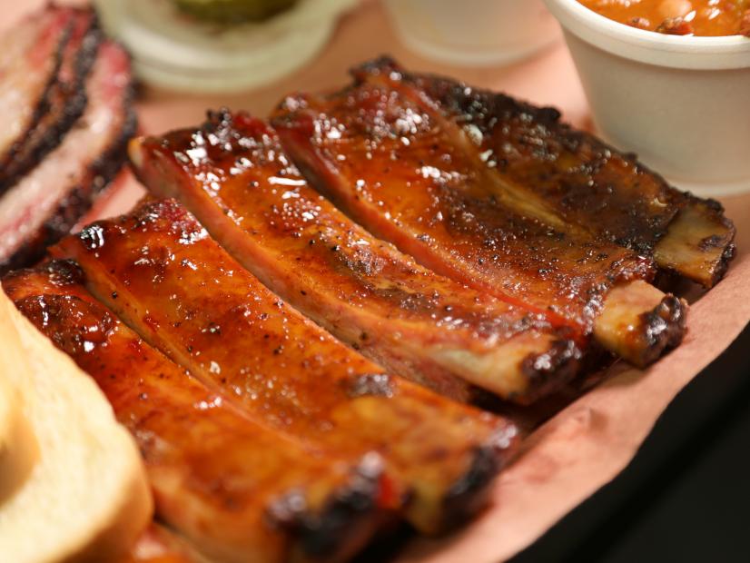 Ribs as Served at Firehole Bar-B-Que Company in West Yellowstone, Montana, as seen on DDD Nation, Special.