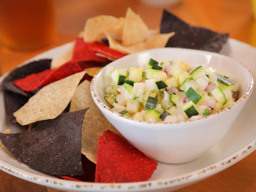The Squash Jicama Salsa as Served at Tocabe, An American Indian Eatery in Greenwood Village, Colorado, as seen on DDD Nation, Special.