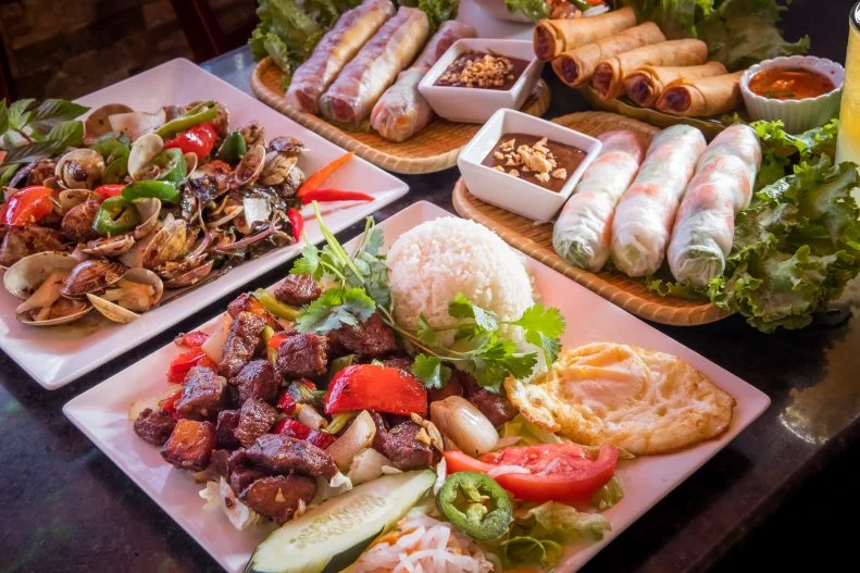 Delve into the world of Vietnam as you dine at Anh Hong. The kids can play with their food, so they'll be as pleased as you are. Be sure to order a "Self Prepare and Roll by Your Self" dish for the table. You'll receive firm circles of rice paper, warm water in which to make it pliant, and a platter filled with loads of herbs and vegetables. Pluck basil, cilantro, culantro and mint off the stems, place the greens in the wilted rice paper along with noodles and the protein of your choice, roll and eat. Such fun! Other good bets: raw beef with lemon sauce, hearty noodle soups and caramel chicken stir-fried with ginger. The kids will be fine with any grilled-meat-and-rice platter.