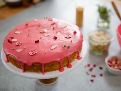Molly Yeh's Lemon Almond Cake with Cranberry Glaze