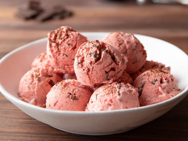Close-up of Soft Serve Fruity Ice Cream