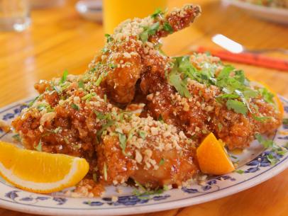 General's Chicken as Served at Red's Chinese in New Orleans, Louisiana, as seen on Diners, Drive-Ins and Dives, Season 29.