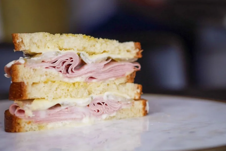 This modern Jewish deli is a newcomer to the Denver dining scene, but it has already become a fan favorite. The Gentile (meaning "non-Jewish") is its version of a grilled cheese that veers from other, more Jewish menu items. It's composed of white American cheese and shaved bologna, creme fraiche and sour pickles, all on buttered and toasted brioche.