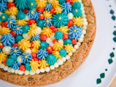 Molly Yeh's Chocolate Chip Cookie Cake with Buttercream Frosting