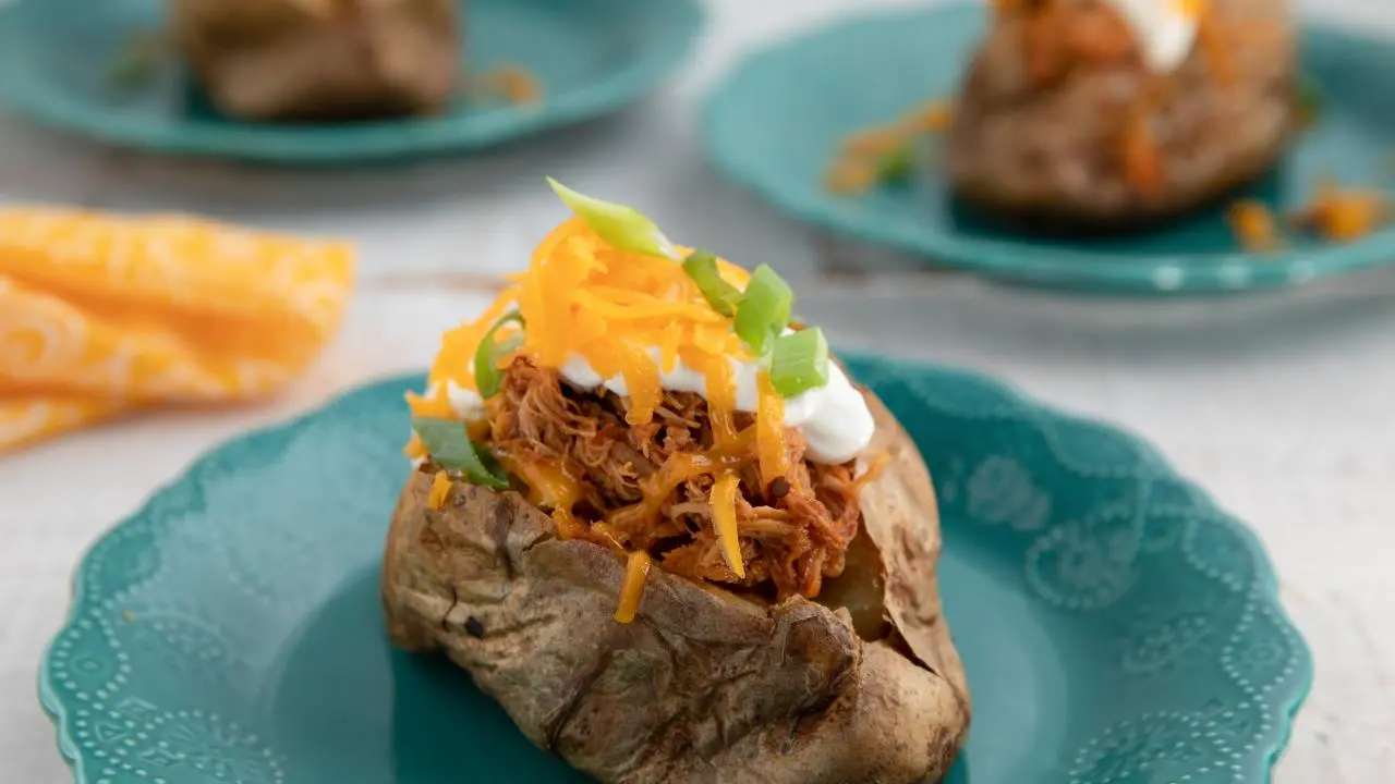 BBQ Chicken Baked Potatoes