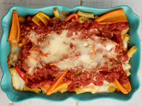 Cheesy Rigatoni Pepper Bake