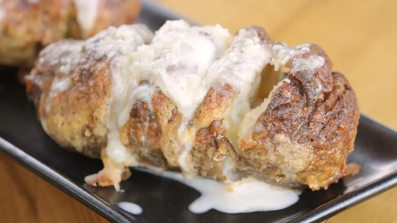 Hasselback Potatoes with Fromage Fort