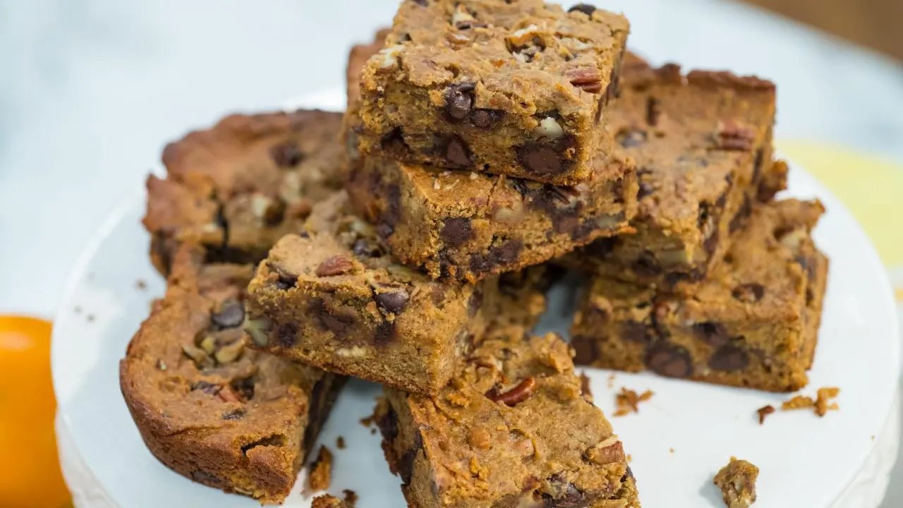 Orange-Chamomile Blondies