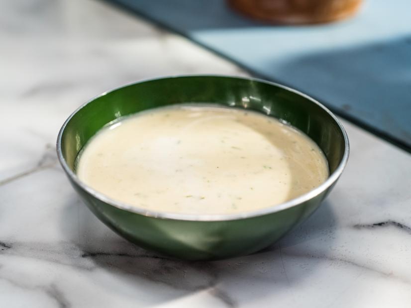 Geoffrey Zakarian makes Lemon-Herb Tahini Drizzle, as seen on Food Network's The Kitchen