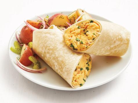 Breakfast Burrito with Smoked Trout