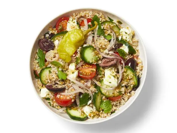 Bulgur Greek Salad Recipe Chef S Resource Recipes