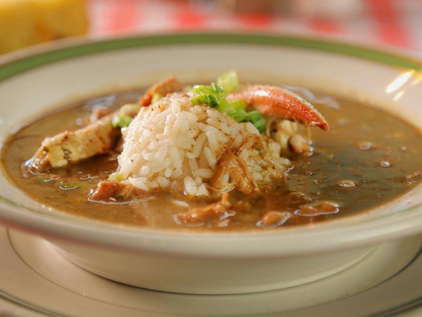 Ma Harper's Creole Gumbo as Served at Ma Harper's Creole Kitchen in San Antonio, Texas, as seen on Diners, Drive-Ins and Dives, Season 29.