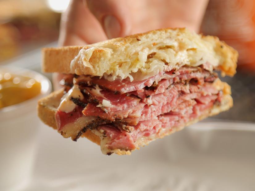 The Reuben Sandwich as Served at Dignowity Meats in San Antonio, Texas, as seen on Diners, Drive-Ins and Dives, Season 29.