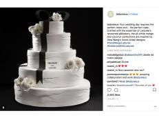 Vera Wang is expanding into wedding desserts that might just be too pretty to eat.