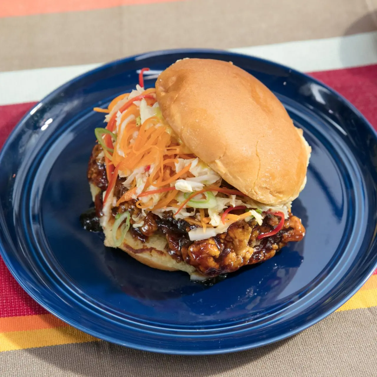 General Tso's Crispy Chicken Sandwich Recipe | Jeff Mauro | Food