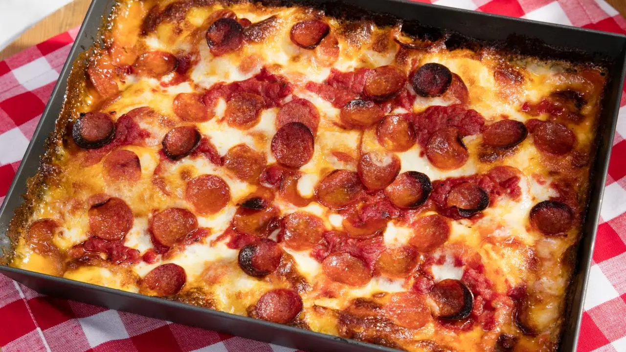 Detroit-Style Pepperoni Pizza