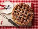 Food Network Kitchen's Cherry Chocolate Pretzel Pie, as seen on Food Network.