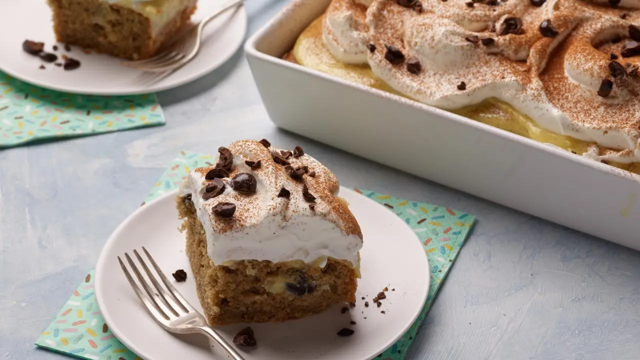 Thai Coffee Poke Cake