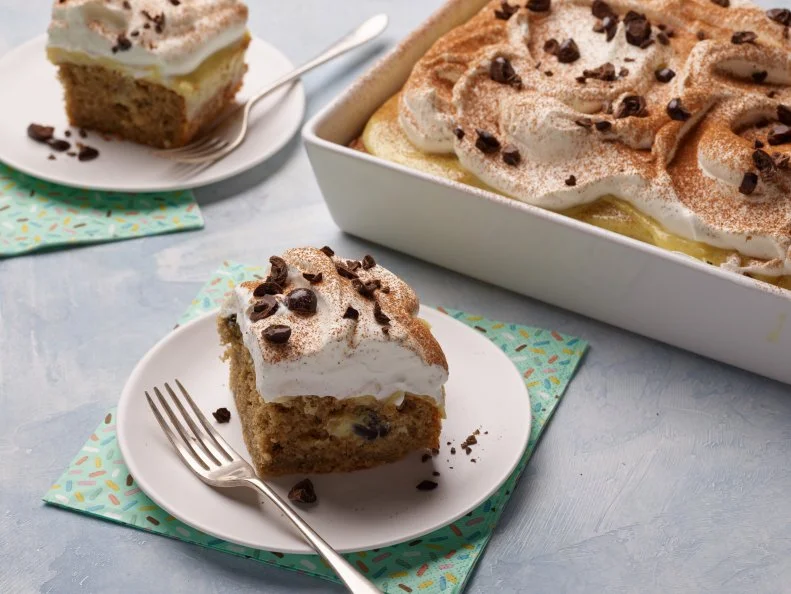 Food Network Kitchen's Thai Coffee Poke Cake, as seen on Food Network.