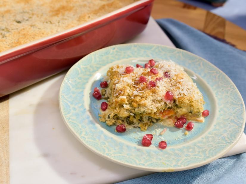 Geoffrey Zakarian makes a Baked Sweet Potato and Carrot Gratin, as seen on Food Network's The Kitchen