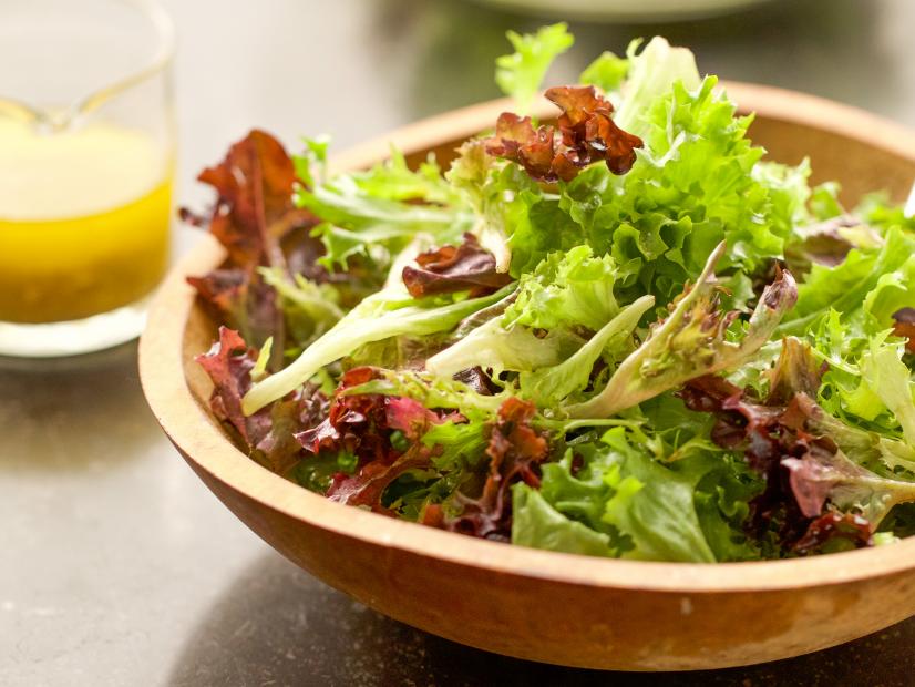 Close-up of Green Salad with Ultimate French Vinaigrette