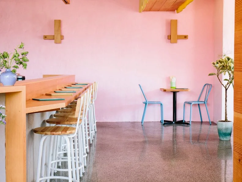The minimalist space, highlighted by the muted pastels that are quite common in the many noodle shops of Saigon, provides a perfect backdrop for updated Vietnamese classics at Cong Tu Bot. Bun cha, chilled vermicelli noodles, are augmented with umami-rich sausage patties laced with bacon, burnt caramel and mushroom powder, plus a hint of chicken schmaltz to make it extra rich, while the pho ga (chicken pho) is built in a style more typical of ramen, using a very focused, intense chicken broth and — you guessed it — more schmaltz. A wide variety of vegan-friendly options do not fall short on decadence or intensity of flavor, like the ca ri chay, rice noodles in an aromatic yellow curry with roasted vegetables and miso-caramel mushrooms.