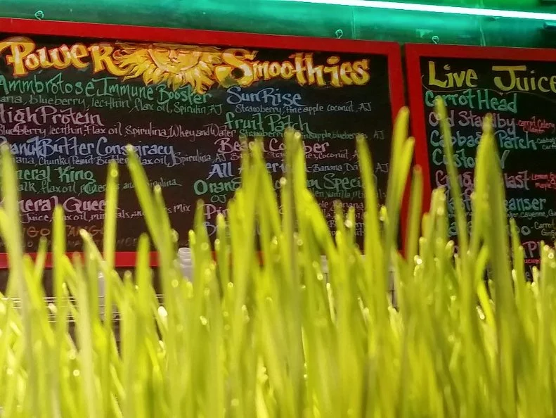 Clean eaters will swoon over the choices offered at Organic Oasis, which gained a loyal local following for its shots of wheat grass juice. Tucked into a strip mall, Organic Oasis satisfies your inner vegan with eats like the Moroccan hummus wraps, the macrobiotic platter, teriyaki tofu stir fry and the hula burger. Try a Peanut Butter Conspiracy smoothie or a verdant wheat grass shot mixed with cilantro or ginger. While you’re digesting, stick around for some live music.