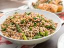 Beauty of farro with vidalia and asparagus, as seen on Food Network’s Trisha’s Southern Kitchen Season 11