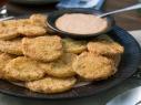 Beauty of fried green tomatoes with sauce, as seen on Food Network’s Trisha’s Southern Kitchen Season 11