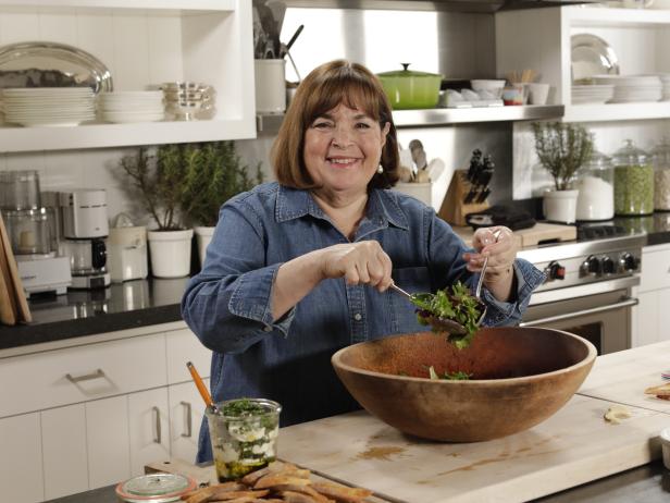 Ina Garten with Green Salad with Ultimate French Vinaigrette
