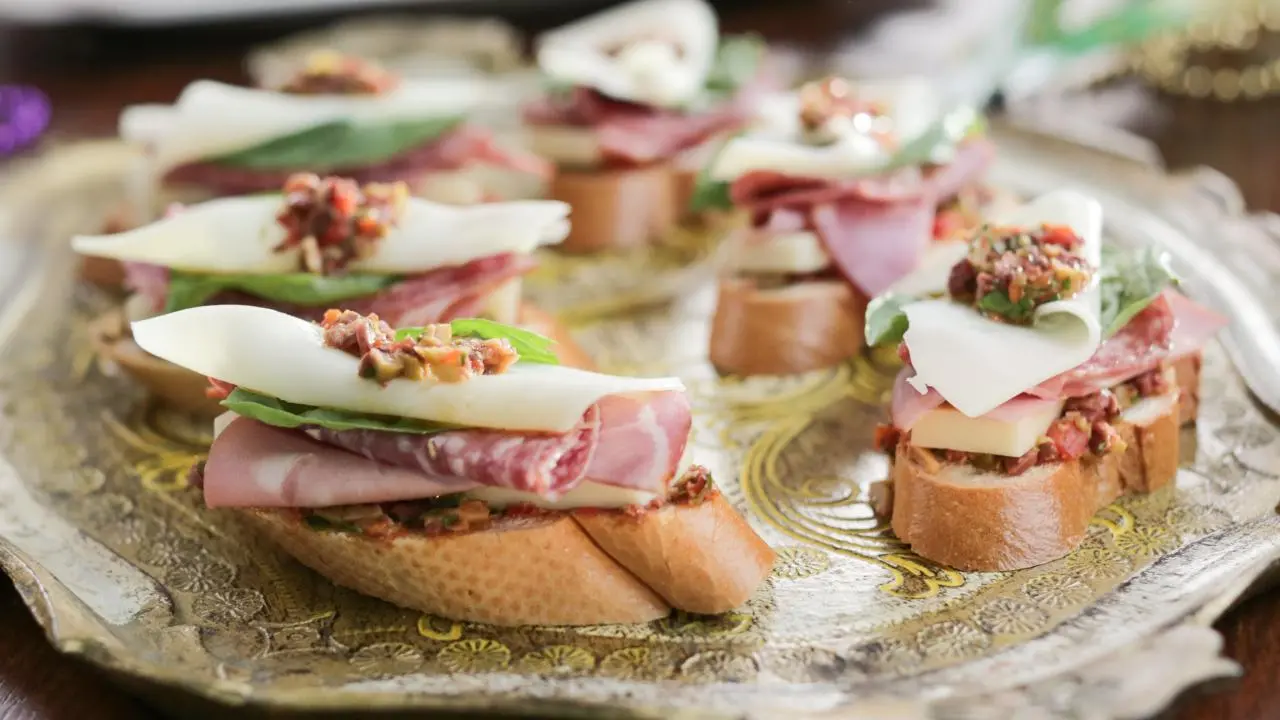 Valerie's Muffuletta Bruschetta