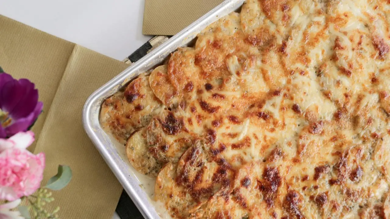 Sheet Pan Scalloped Potatoes