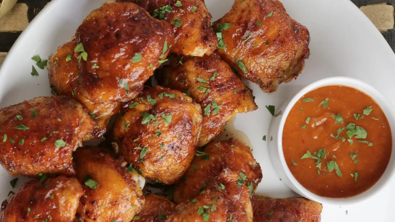 Sweet and Spicy Apricot BBQ Chicken Thighs