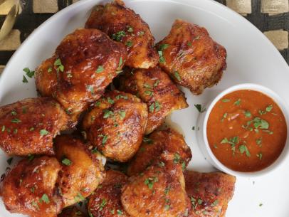 Sweet and Spicy Apricot BBQ Chicken Thighs as seen on Valerie's Home Cooking Hot in Cleveland Reunion episode, season 8.