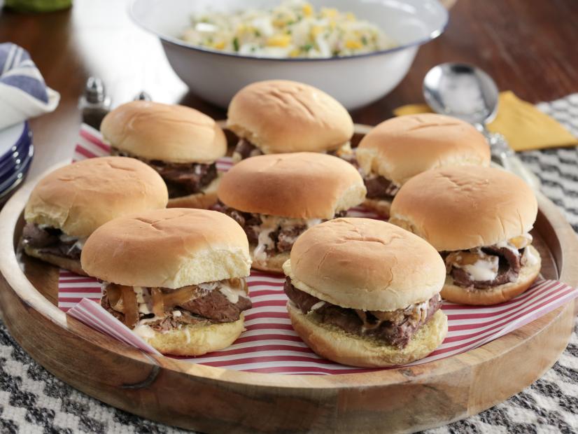 Brisket Sliders with White Barbecue Sauce Recipe Valerie Bertinelli