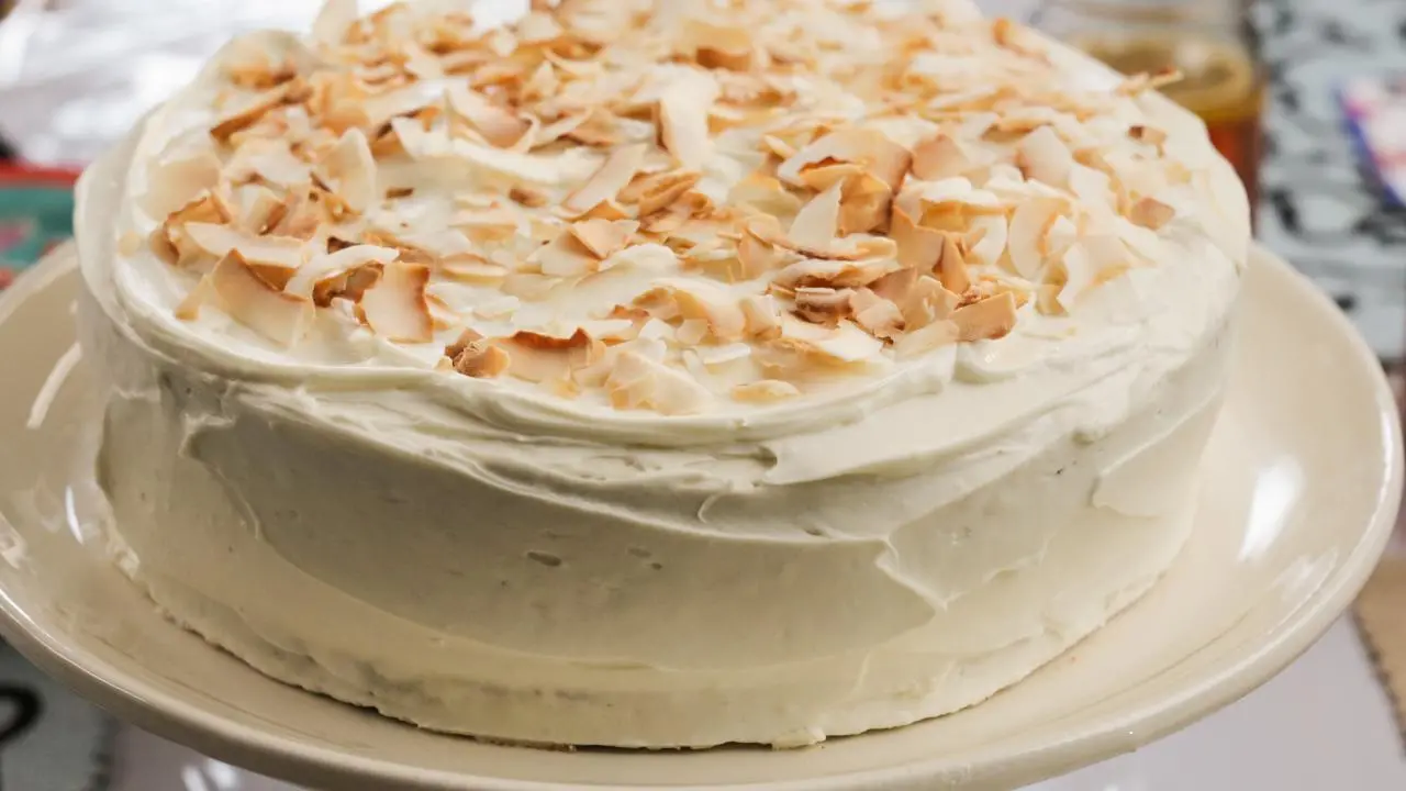 Carrot Coconut Birthday Cake